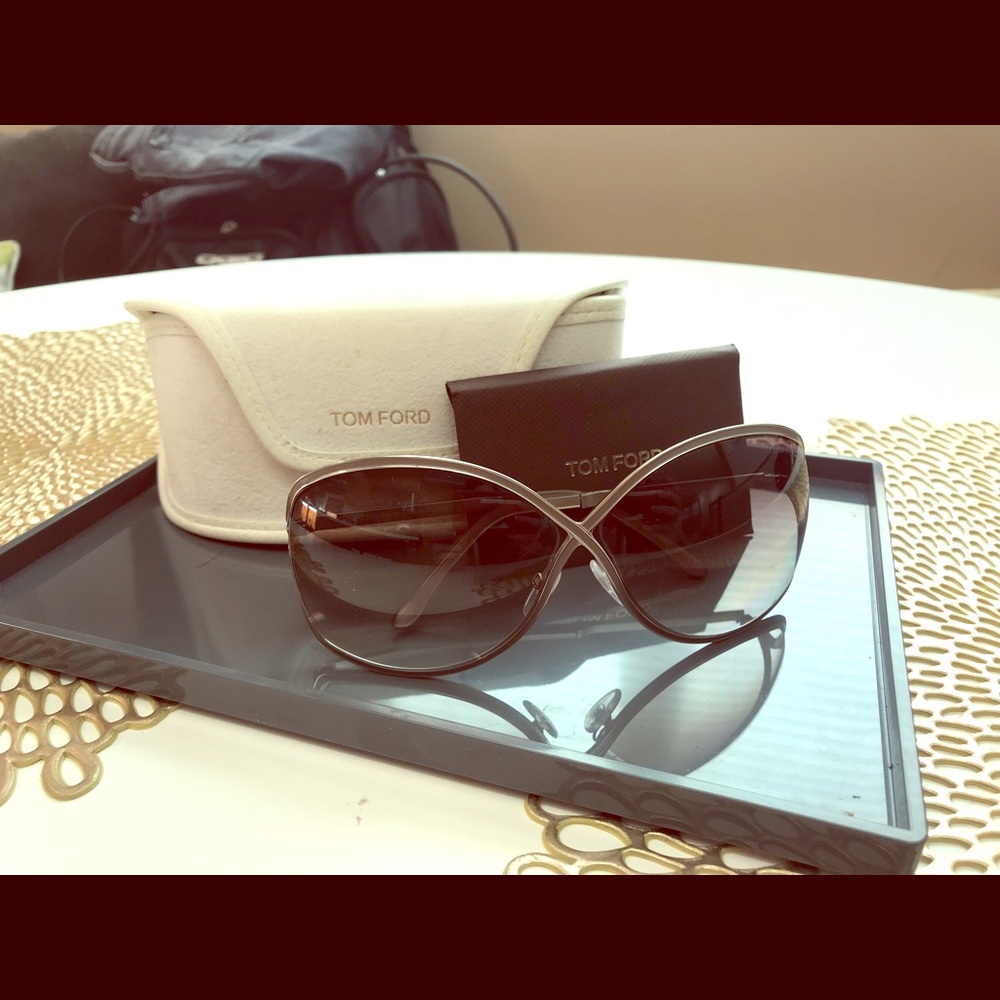Tom Ford Sunglasses Silver and Taupe, Rickie